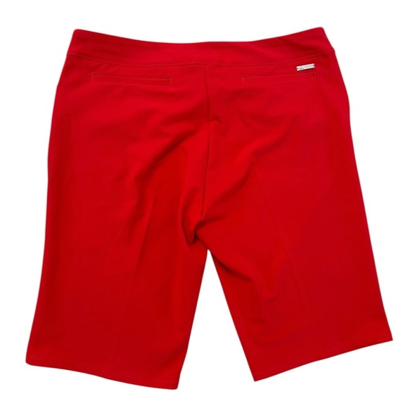 Adidas Women's L Pull On Stretch Bermuda Golf Shorts Salmon - Picture 3 of 17